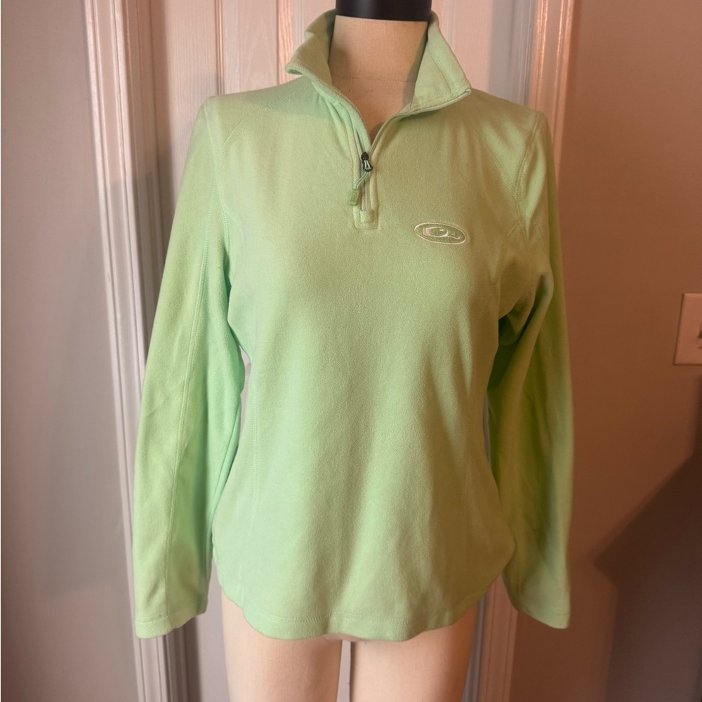Drake Mint Green Quarter-Zip Sweatshirt